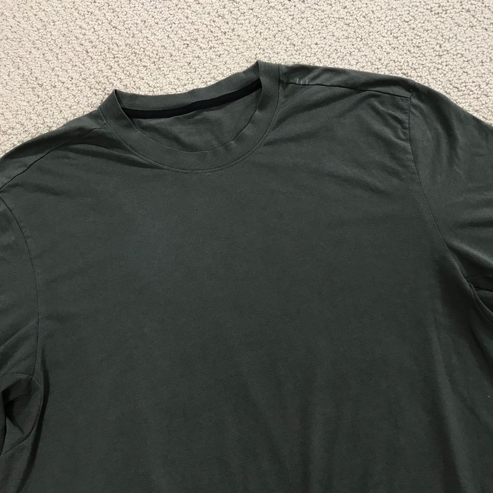 Lululemon Fundamental T-Shirt Mens XL Dark Forest Green Short Sleeve Crew Neck